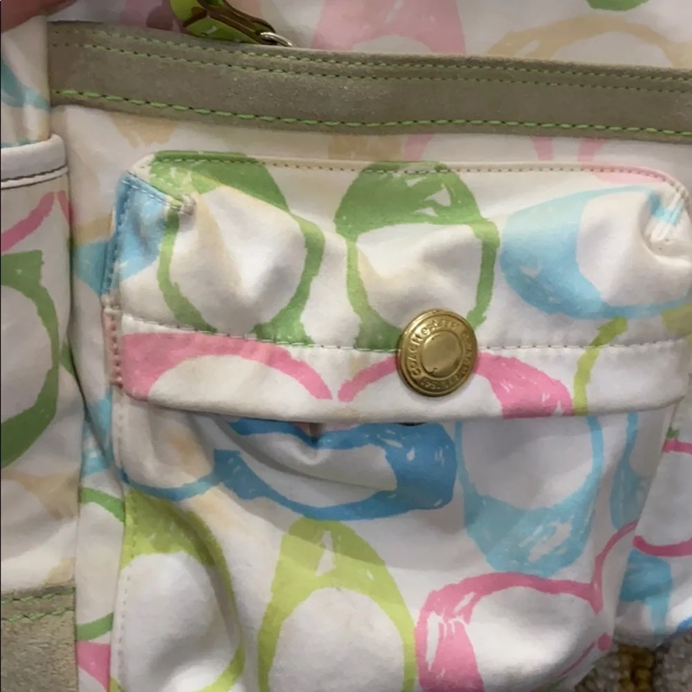 💕 Coach medium authenticate multicolor travel bag - Picture 4 of 15